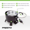 Presto 6008 Big Kettle Multi Cooker Steamer and Deep Fryer with Glass Lid, Black - 3 of 4