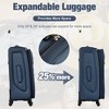 HDZNVF Softside Luggage Expandable 3 Piece Set Suitcase with Duffel Bag Upright Spinner Softshell Lightweight Luggage Travel Set - 2 of 4