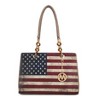 MKF Collection Nevaeh Vegan Leather patriotic pattern Women’s Shoulder Bag by Mia K - 2 of 4