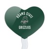 Adams State University Grizzlies Logo Heart Love Cupcake Picks Toppers Decoration Set of 6 - 2 of 4
