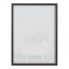 18" x 24" Blake Baby Elephant in the Tub Color Framed Printed Glass Gold - Kate & Laurel All Things Decor - 4 of 4