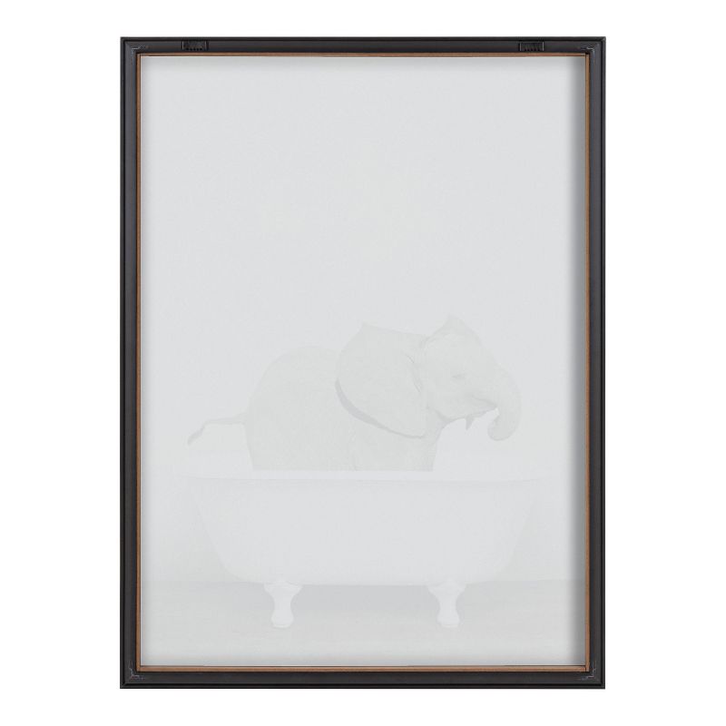 18&#34; x 24&#34; Blake Baby Elephant in the Tub Color Framed Printed Glass Gold - Kate &#38; Laurel All Things Decor, 5 of 8
