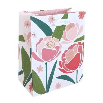 Eco Fox Medium Gift Bag With Retro Green Tissue Paper, 1 Gift Bag