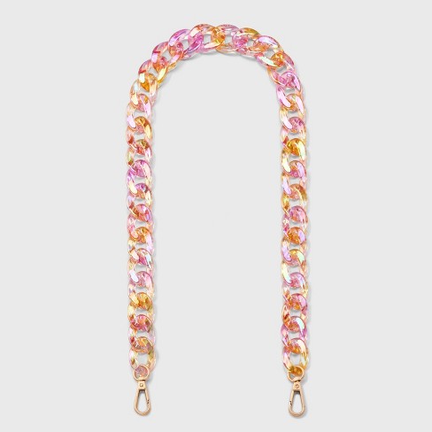 Chain Shoulder Handbag Strap - A New Day™ Iridescent Pink : Target