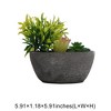 Unique Bargains Artificial Plants Plastic Blue Green 5.91"x1.18"x5.91" 1Pcs - 3 of 4