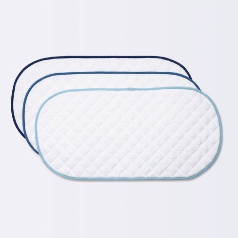 Changing Pad Liner White with Gray Edge - Cloud Island™ 3pk