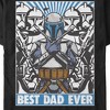 Men's Star Wars Best Dad Ever Boba Fett Poster T-Shirt - 2 of 4