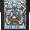 Men's Star Wars Best Dad Ever Boba Fett Poster T-Shirt - image 2 of 4