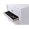 Royal Hampton 3 Drawers Wood Nightstand By Naima , White - 4 of 4