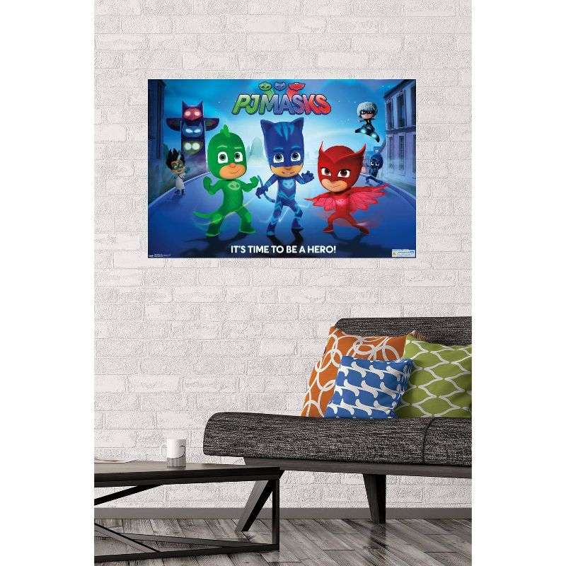 22&#34; x 34&#34; PJ Masks: Its Time To Be A Hero Premium Poster - Trends International, 3 of 5