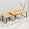2 Pack Cabinet Organizer Shelf, Kitchen Counter Shelves, Kitchen Storage, Spice Rack, Stackable, Expandable, Metal and Engineered Wood - 3 of 3