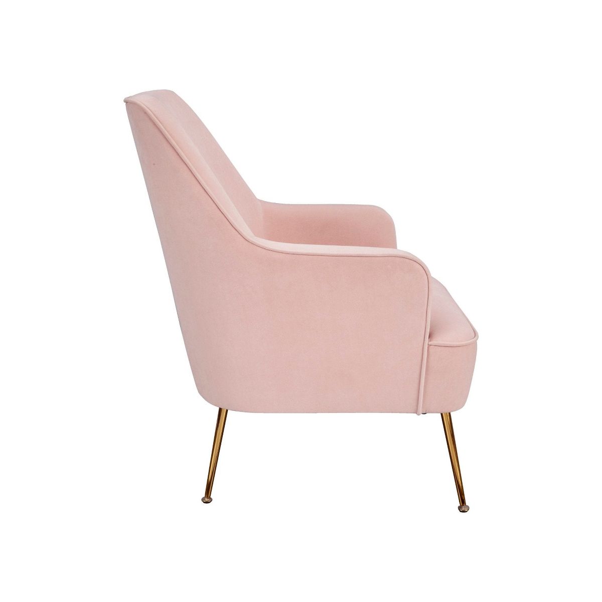 Rebecca Velvet Leisure Chair in Pink | Alpine Furniture - thumbnail 5