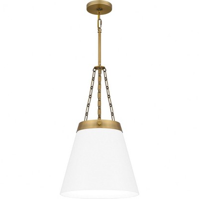 Quoizel Lighting 1 - Light Pendant in  Aged Brass