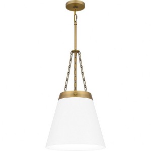 Quoizel Lighting 1 - Light Pendant in  Aged Brass - 1 of 4