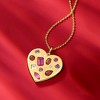 Ross-Simons 3.10 ct. t.w. Multi-Gemstone Heart Pendant Necklace in 18kt Gold Over Sterling Size 18 - 4 of 4