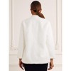 Allegra K Women's Faux Fur Long Sleeve Open Front Fluffy Jacket with Pockets - 3 of 4