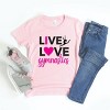 The Juniper Shop Live Love Gymnastics Youth Short Sleeve Tee - 3 of 4
