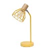 Simple Designs 18.19" Industrial Farmhouse Fusion Adjustable Cage Wire Accent Desk Lamp - 4 of 4