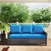 Decksplore Patio Furniture Set 3 Piece Wicker Outdoor Furniture All-Weather PE Rattan with Cushions - 4 of 4