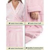 PAVILIA Fleece Robe For Women, Plush Warm Bathrobe, Fluffy Soft Spa Long Lightweight Fuzzy Cozy, Satin Trim - 3 of 4