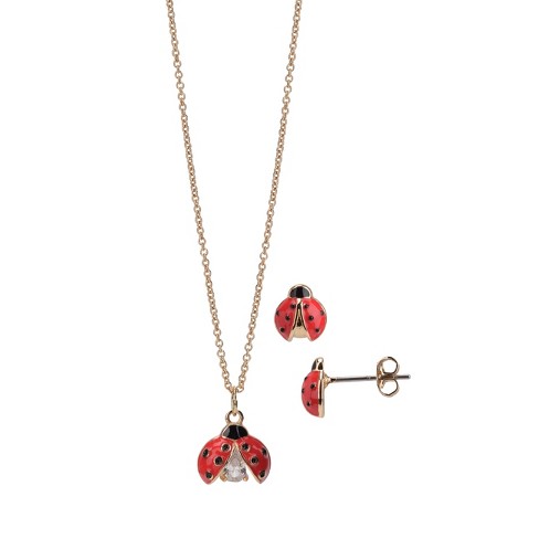 Fao Schwarz Gold Tone Poodle And Heart Trio Earring Set : Target