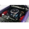 1970 Oldsmobile 442 W30 Convertible Plum Crazy Metallic with White Stripes & Interior Limited Ed 1/18 Diecast Model Car by ACME - 2 of 4