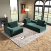 SYFERLORY Convertible 2-Seater Modular Sofa Bed £¬Corduroy Fabric for Living Room - 2 of 4