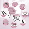 Lazy Chair with Ottoman - Modern Living Room Chairs for Small Spaces, Ergonomic Reading Chair with Armrests - 4 of 4