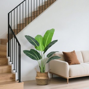 Bird of Paradise Artificial Plant, Fake Silk Banana Leaf Tall Artificial Plants, 1Pcs for Home Living Room and Office Decoration,Indoor Outdoor - 1 of 4