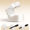 SEVOBAL Cable Management 6-Pack Universal Cable Organizer Clips, 360 Degree Rotating Cord Organizers for Desk, Wall, Car, White, 0.78"*0.78"*0.44" - 3 of 4