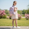 A Little Obsessed Girl's Floral Garden Party Backpack Set with Matching Coin Purse & Pearl Keychain – Cute Mini Backpack for Kids - 2 of 4