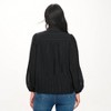 WEST K Women's Audrey Long Balloon Sleeve Scarf-Neck Jacquard Blouse - 3 of 4