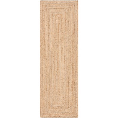 Natural Jute Handwoven Flat Woven Runner Rug