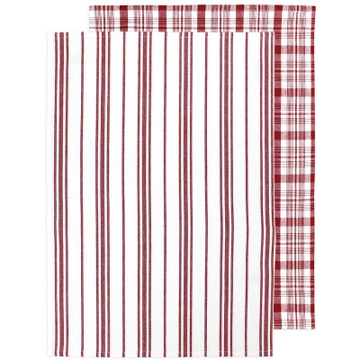 Mu Kitchen Set Of 8 Classic Stripe Cotton Kitchen Dishtowel With