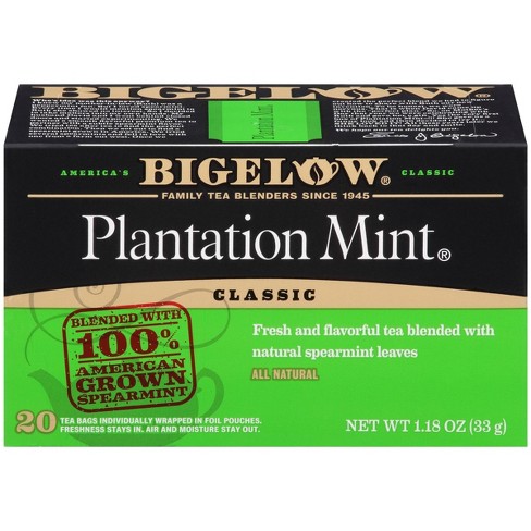 Bigelow Plantation Mint Tea Bags - 20ct : Target