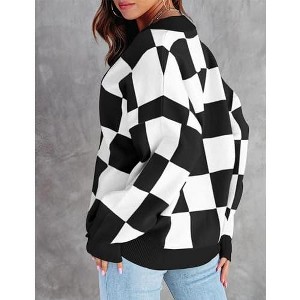 Women's Christmas Cardigan, Long-Sleeve Open-Front Holiday Sweater, Festive Casual Layering Top for Winter - 1 of 2