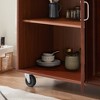 Mobile Kitchen Cart, Rolling Cart With 2 Drawers, 4 Door Storage Cabinets, Kitchen Storage Cart, Island Utility Cart For Kitchen, Dinning Room - 4 of 4