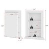 Famapy White Built-in European Style Niche Bookshelf - 3 of 4