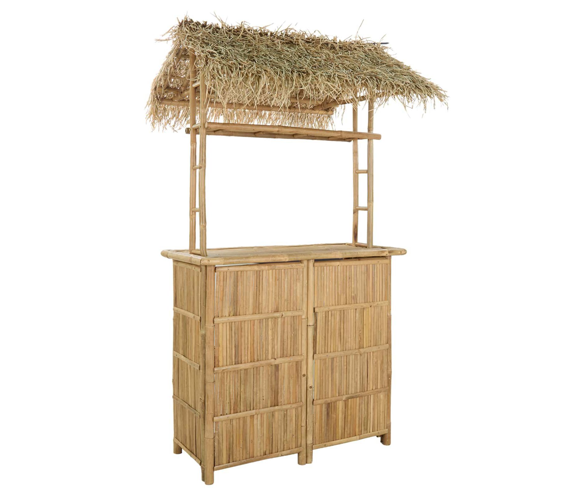 vidaXL Outdoor Bar Table Natural 45.28 x 37.40 x 84.65 in Bamboo