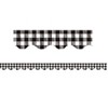 Teacher Created Resources® Black and White Gingham Scalloped Border Trim, 35 Feet Per Pack, 6 Packs - 2 of 3