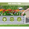 Gulches Silver Galvanized Raised Planter, 6x3x1ft - Ideal Outdoor Garden Bed for Fruits, Veggies and Flowers - 4 of 4