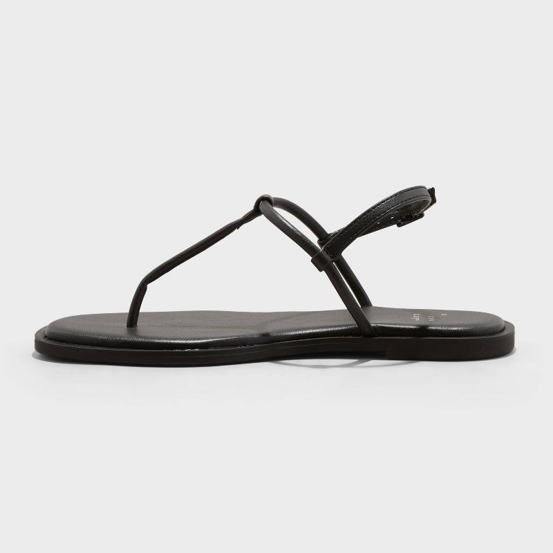 Women's Tiffany Ankle Strap Sandals - A New Day™ Black, 3 of 8