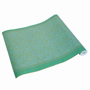 Slickblue Lush Green Zone Self-Adhesive Wallpaper – 17.7" x 394", Waterproof and Easy to Apply - 1 of 3