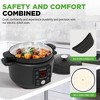 NutriChef 6 Qt Electric Dutch Oven, 5-in-1 Cast Iron Pot with Lid - 3 of 4