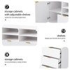 NicBex TV Stand for 70 Inch TV with 8 Drawers,TV Entertanment Center with 2 Cabinets and 13 Shelves,Modern TV Console Table for Living Room - 4 of 4