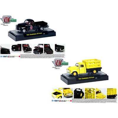 Auto Trucks Release 21A 1951 Studebaker 2R 2pc Cars Set W/CASES 1/64 Diecast Model Cars by M2