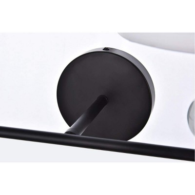 Bethany Dimmable 2-Light Bath Sconce with Black Iron and Crystal