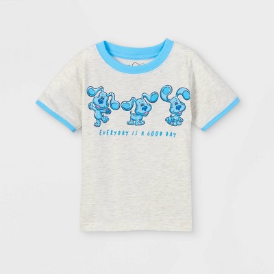 Toddler Boys' Blue's Clues Short Sleeve Graphic T-Shirt - Gray 12M