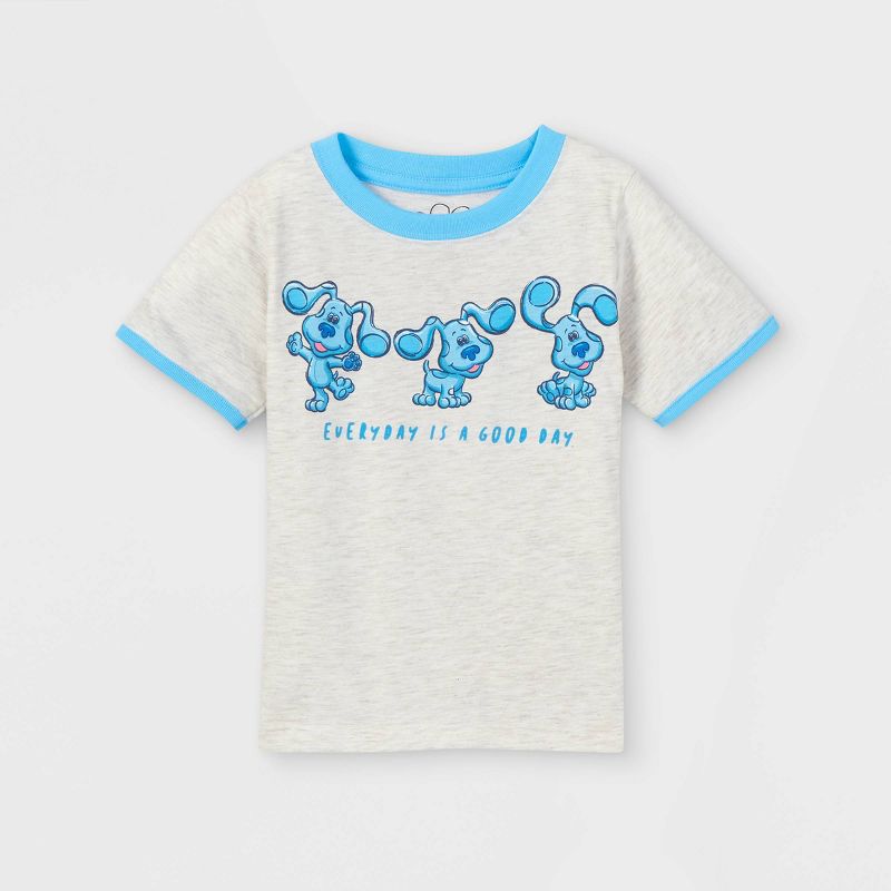 Toddler Boys&#39; Blue&#39;s Clues Short Sleeve Graphic T-Shirt - Gray 4T, 1 of 3