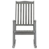 vidaXL Rocking Chair Gray Solid Acacia Wood - 2 of 4